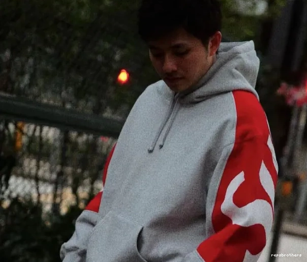 Black M XL LOGO JACQUARD Back L Big BIG Grey SWEATSHIRT Sweatshirt S LOGO HOODED Hoodie 0612